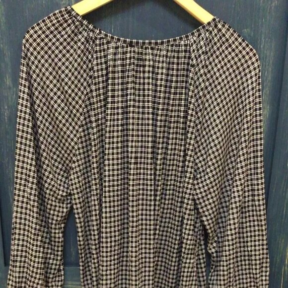 Michael Kors Women Blouse Tops 1X Black & White New - Picture 4 of 6